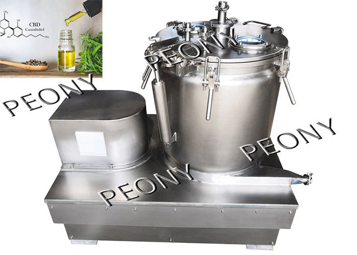 BB30 Stainless Steel Vertical Wash And Dry Extraction Basket Centrifuge For CBD Oil