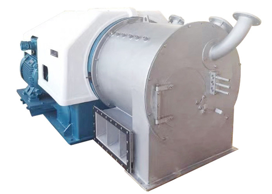 Sal industrial do mar da grande capacidade que seca o centrifugador contínuo do empurrador de duas fases
