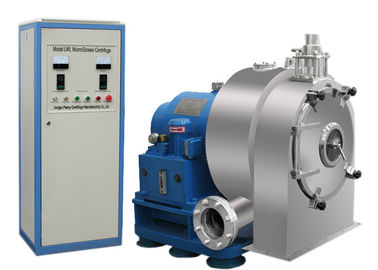 O sem-fim do empurrador de PWC centrifuga a máquina farmacêutica de filtração de descarregamento horizontal