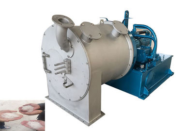 Centrifugador contínuo automático da cesta do empurrador de 2 fases para o projeto ácido cloroacético