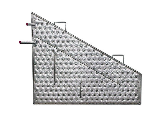 Placa de almofada de aço inoxidável industrial de tamanho pequeno e de várias funções para refrigeração por imersão